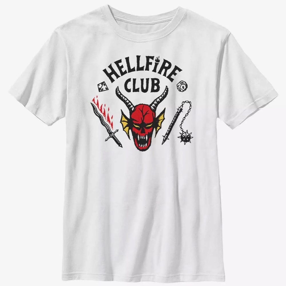 NWOT Stranger Things Hellfire Club T-shirt